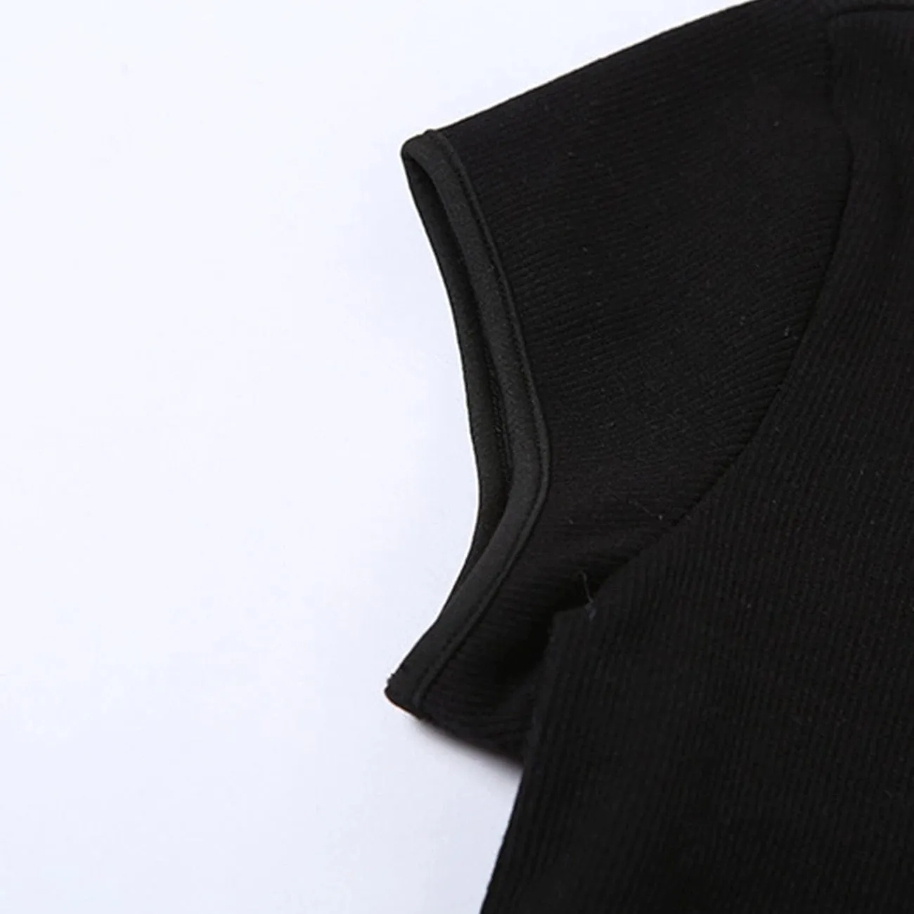 WLS Vintage Hollow Out Slim Fit Tee