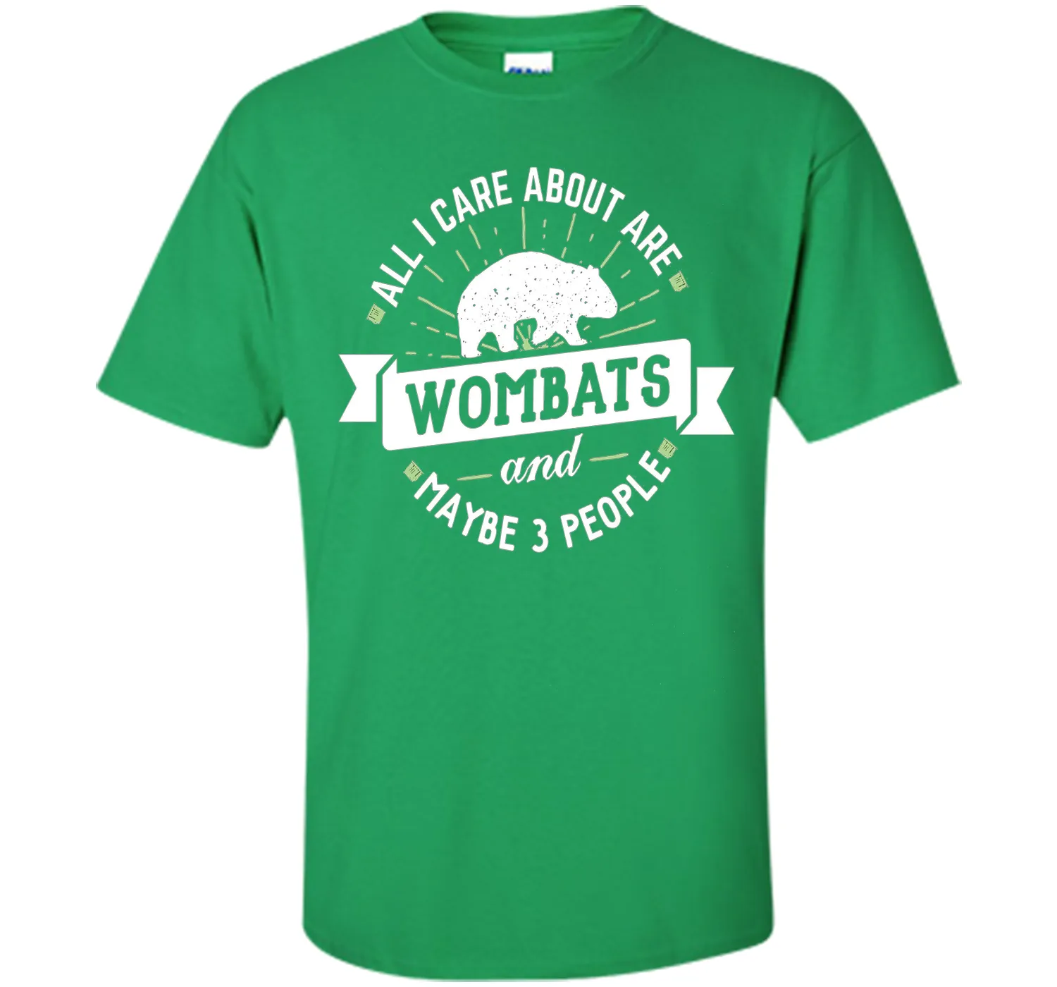 Wombat T-Shirt - All I Care About Are Wombats
