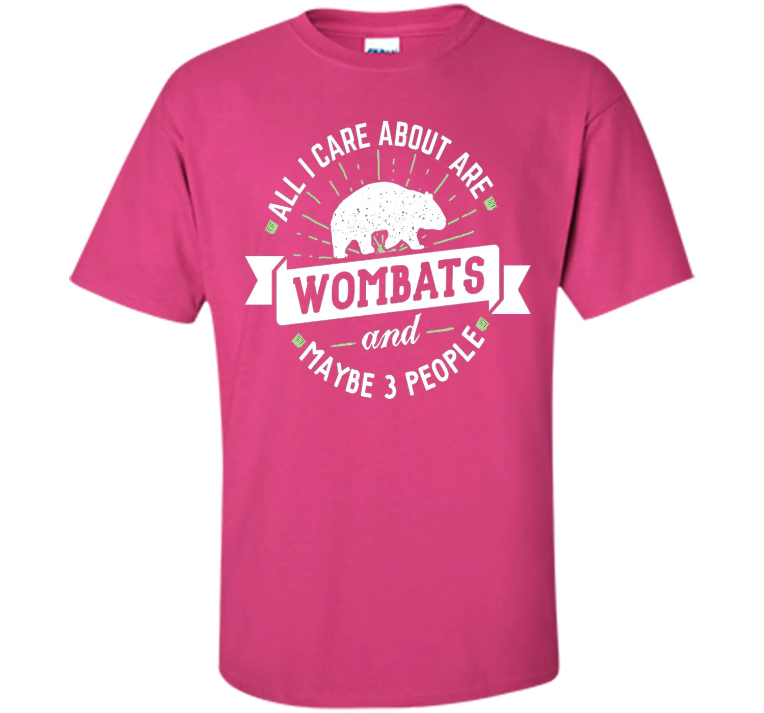 Wombat T-Shirt - All I Care About Are Wombats