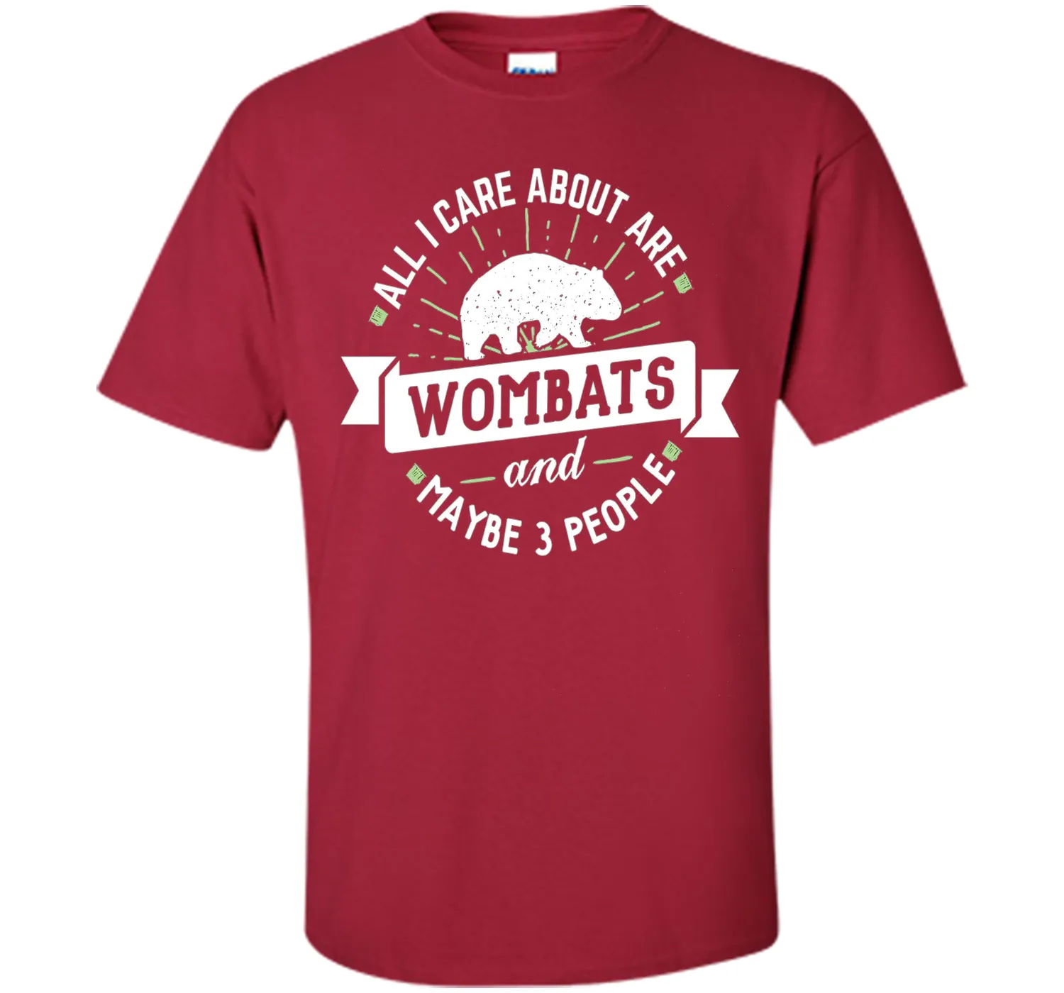 Wombat T-Shirt - All I Care About Are Wombats