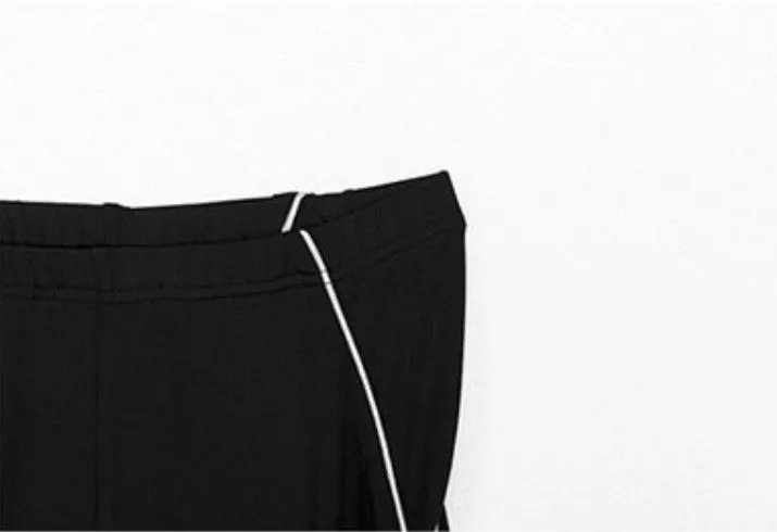 Women's Summer High-Waist Fitness Leggings With Reflective Straps