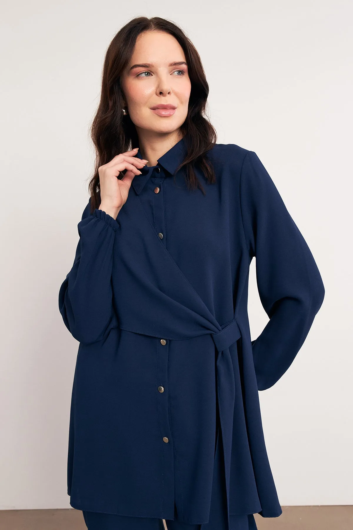 ZRF Women Perla Tunic Pants Set - Indigo - Rioverde