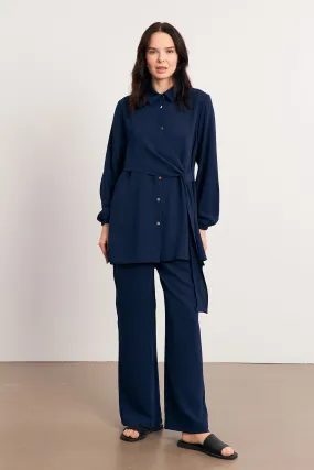 ZRF Women Perla Tunic Pants Set - Indigo - Rioverde